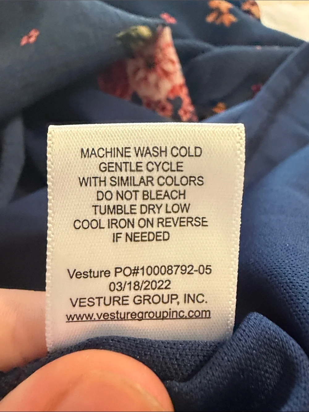 Chenault Girl navy maxi dress with floral design - Size 12 - Picture 8 of 9